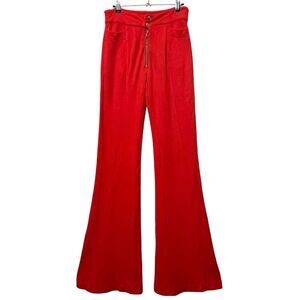 Re/Done Red Flare Track Sweatpants Women’s Size Medium Retro Sporty Lounge